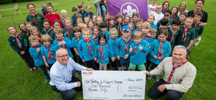 Tackley Scouts receive £1,000 Barwood Homes Community Award